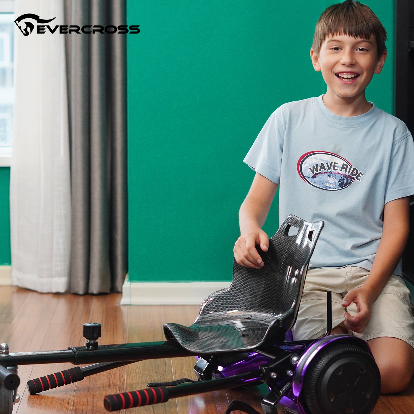 EVERCROSS XP10 Hoverboard, scooter autobilanciante da 6,5 pollici con sedile