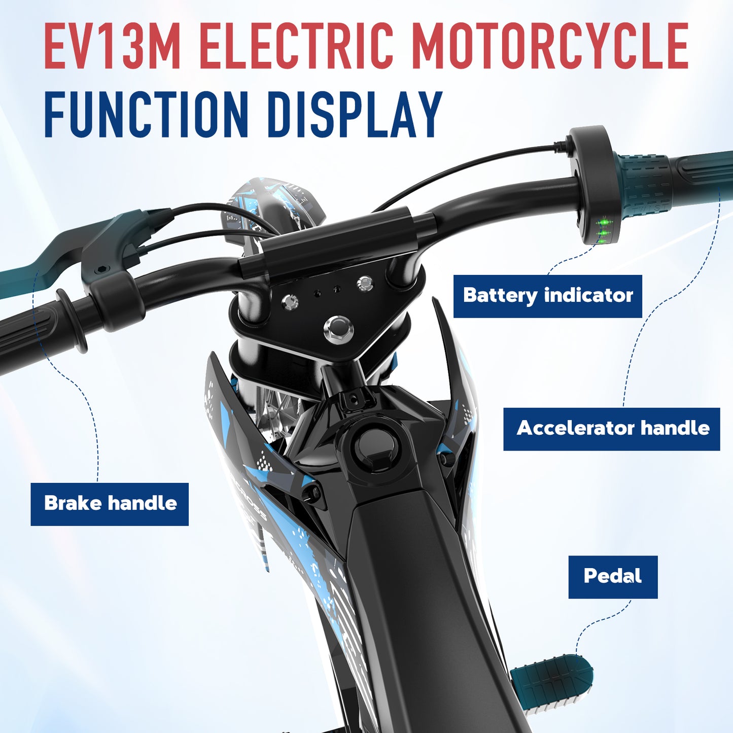 EVERCROSS EV13M Motocicleta eléctrica para niños de 3 a 7 años