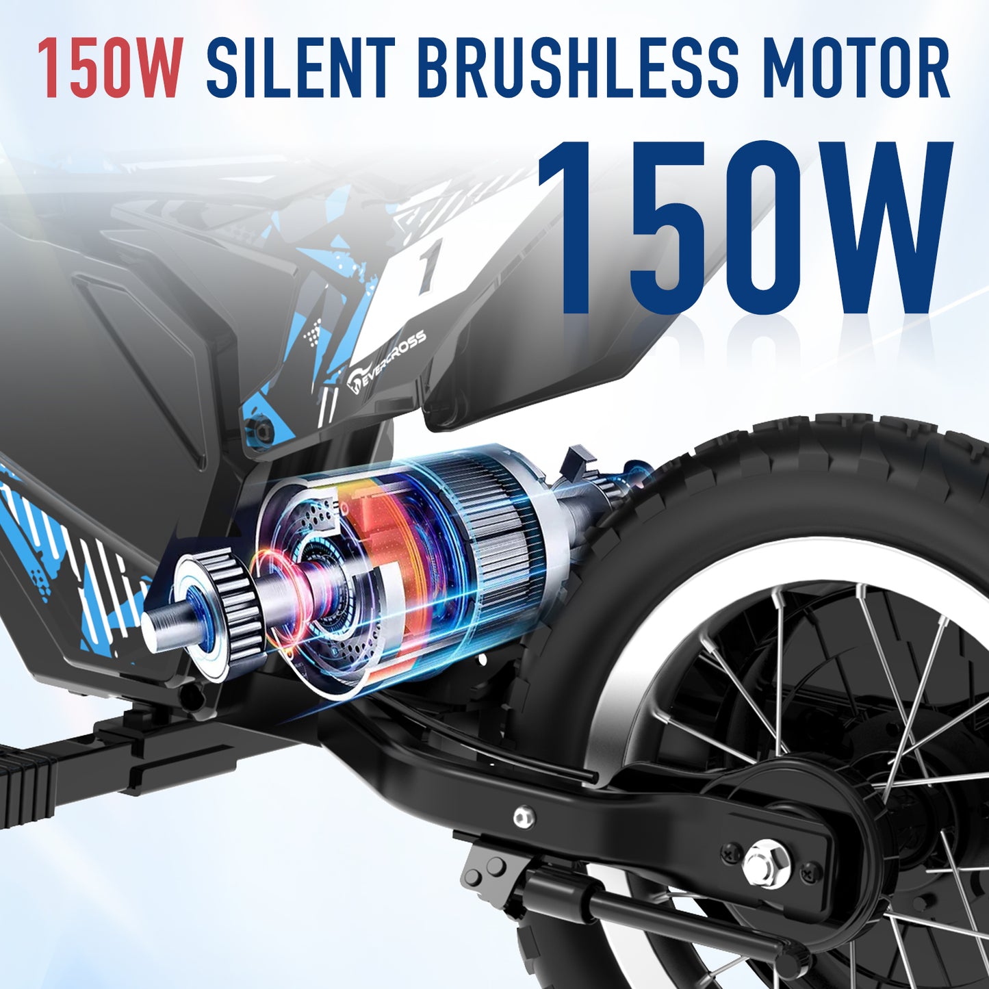EVERCROSS EV13M Motocicleta eléctrica para niños de 3 a 7 años