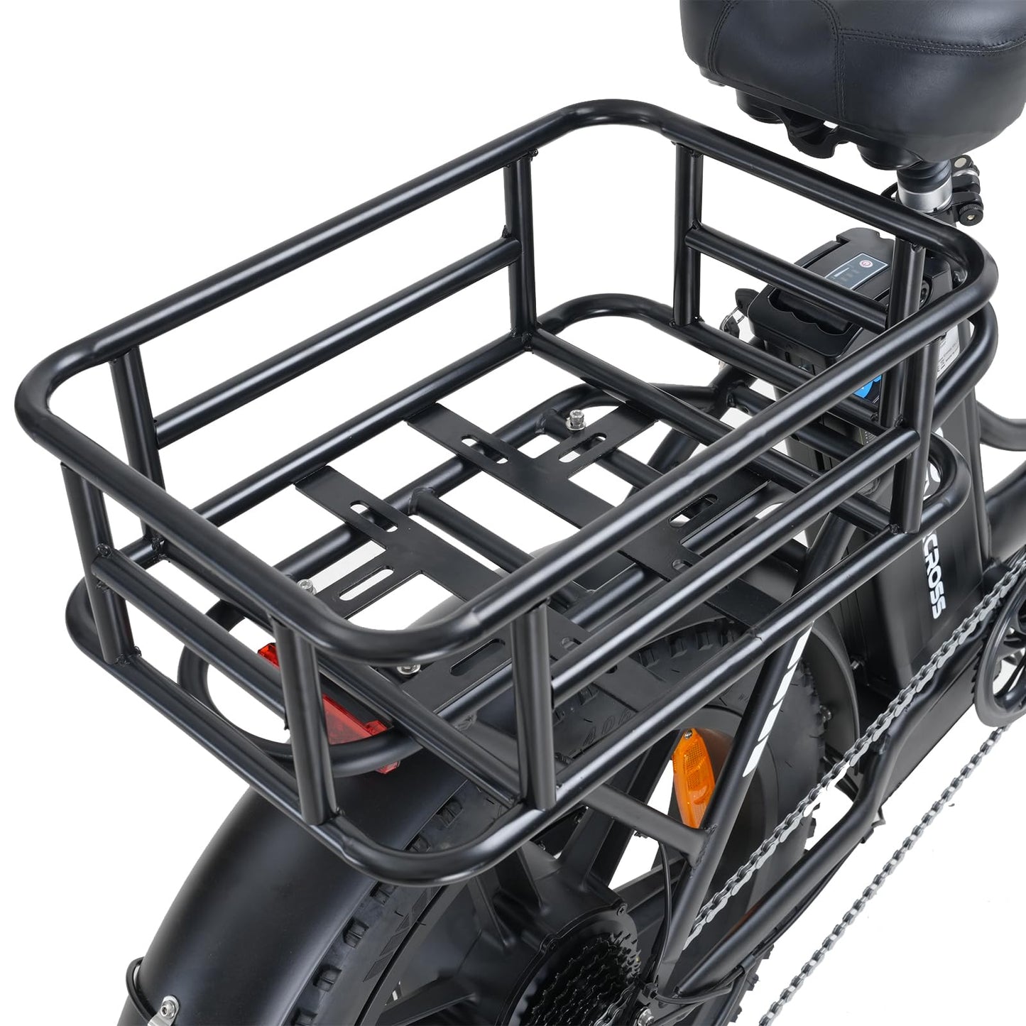 Koszyk rowerowy EVERCROSS Black Rear – wodoodporny, wykonany z żelaza, kompatybilny z EK6, EK8SRowery elektryczne EK28