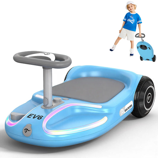 EVERCROSS EV6 elektrische kinderauto, 4-in-1 scooter en schommelstoel