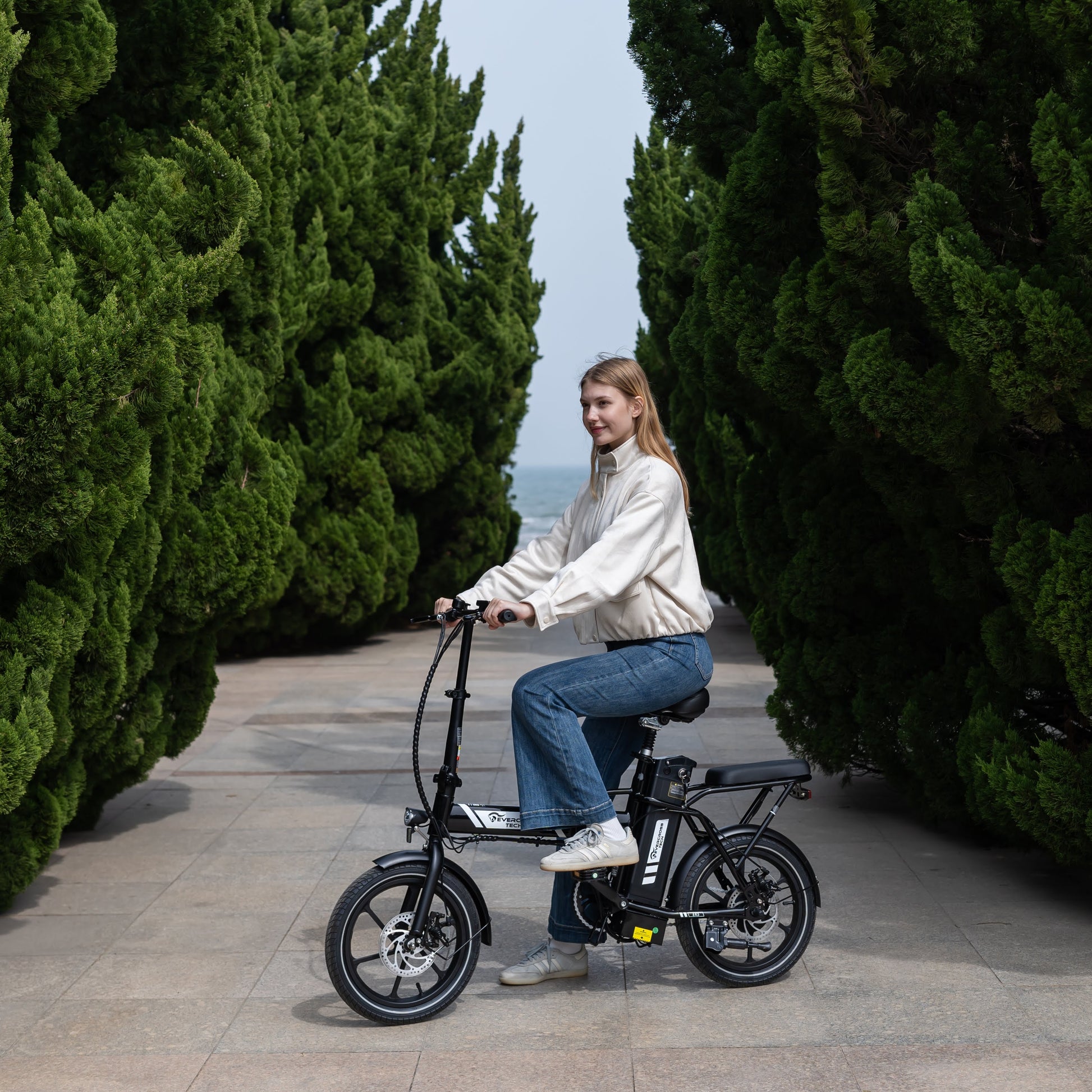 Bicicletta elettrica pieghevole EVERCROSS EK5 Autonomia 35-70 km