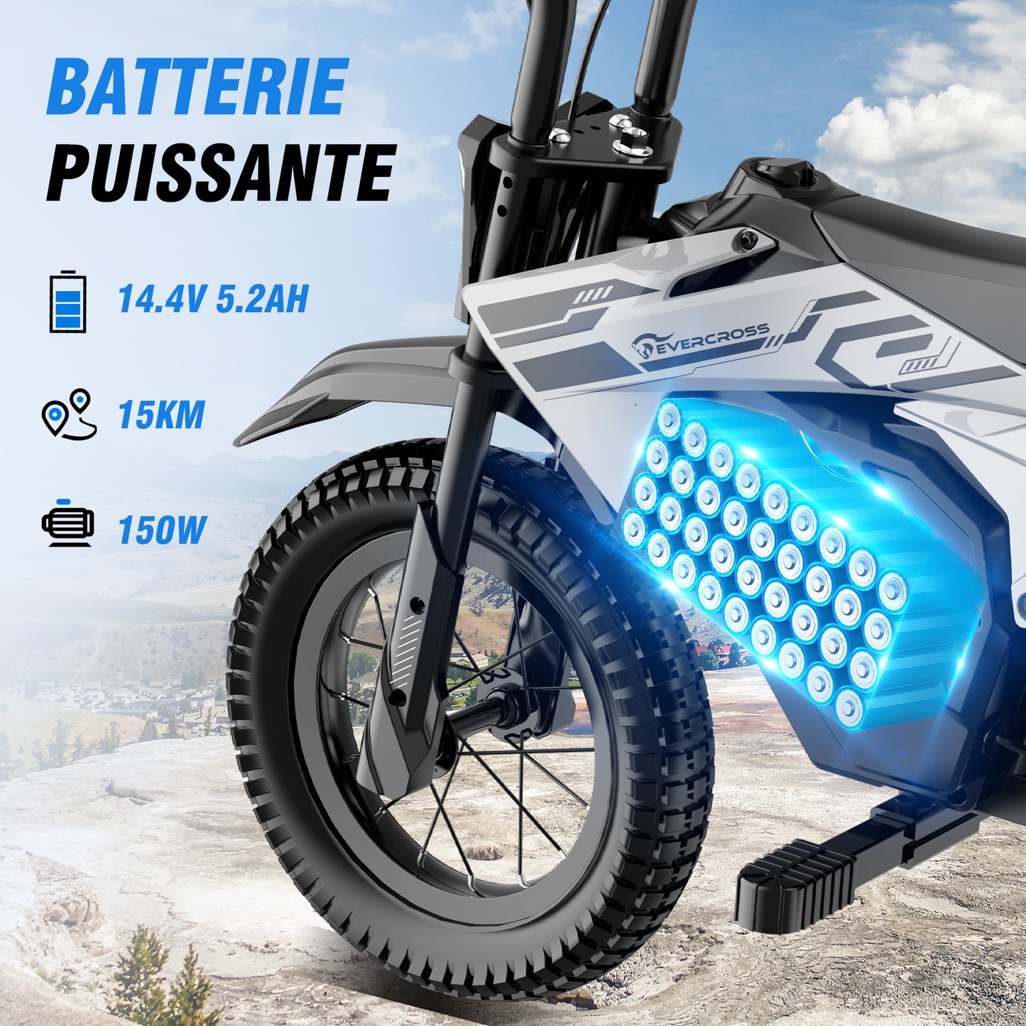 EVERCROSS EV13M Motocicleta eléctrica para niños de 3 a 7 años