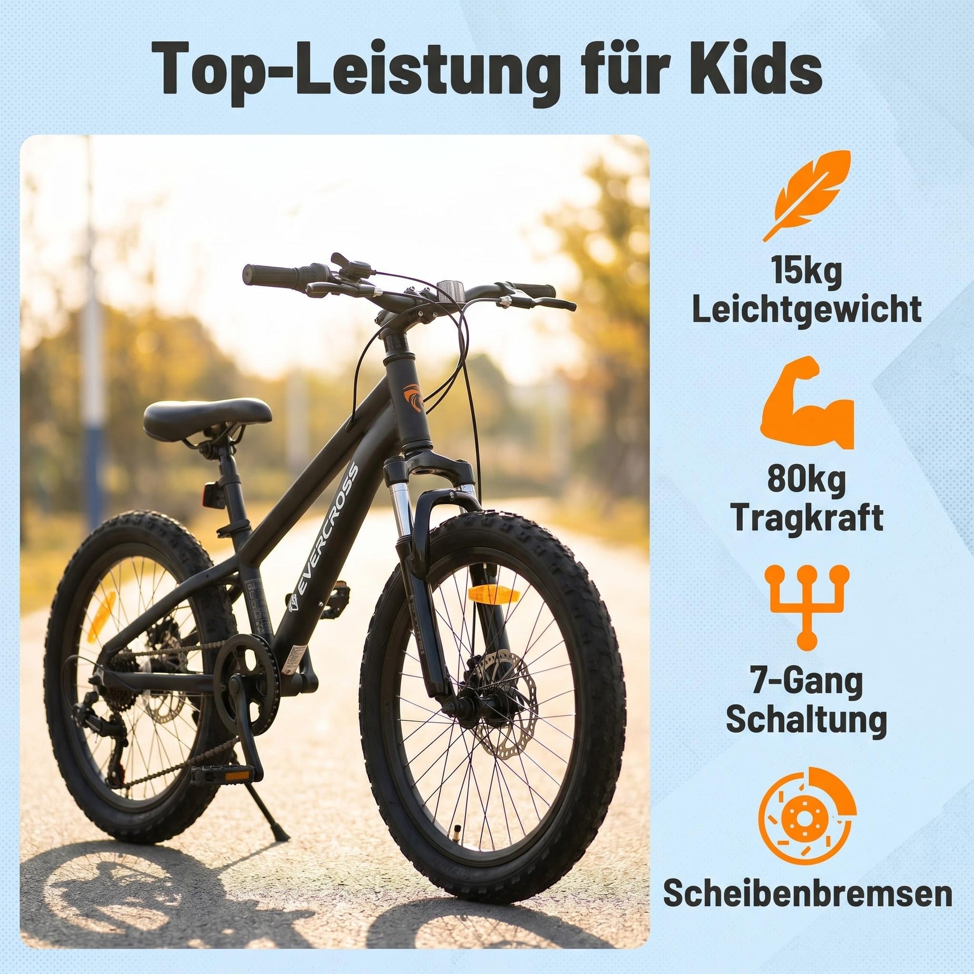 Bicicleta de montaña para niños EVERCROSS EM5