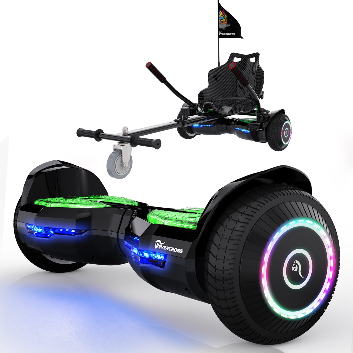 EVERCOSS EV2 Hoverboard with Bluetooth and Karting