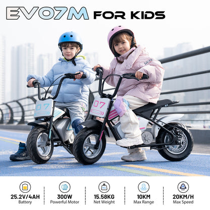 Motocicleta eléctrica EVERCROSS EV07M para niños de 3 a 12 años