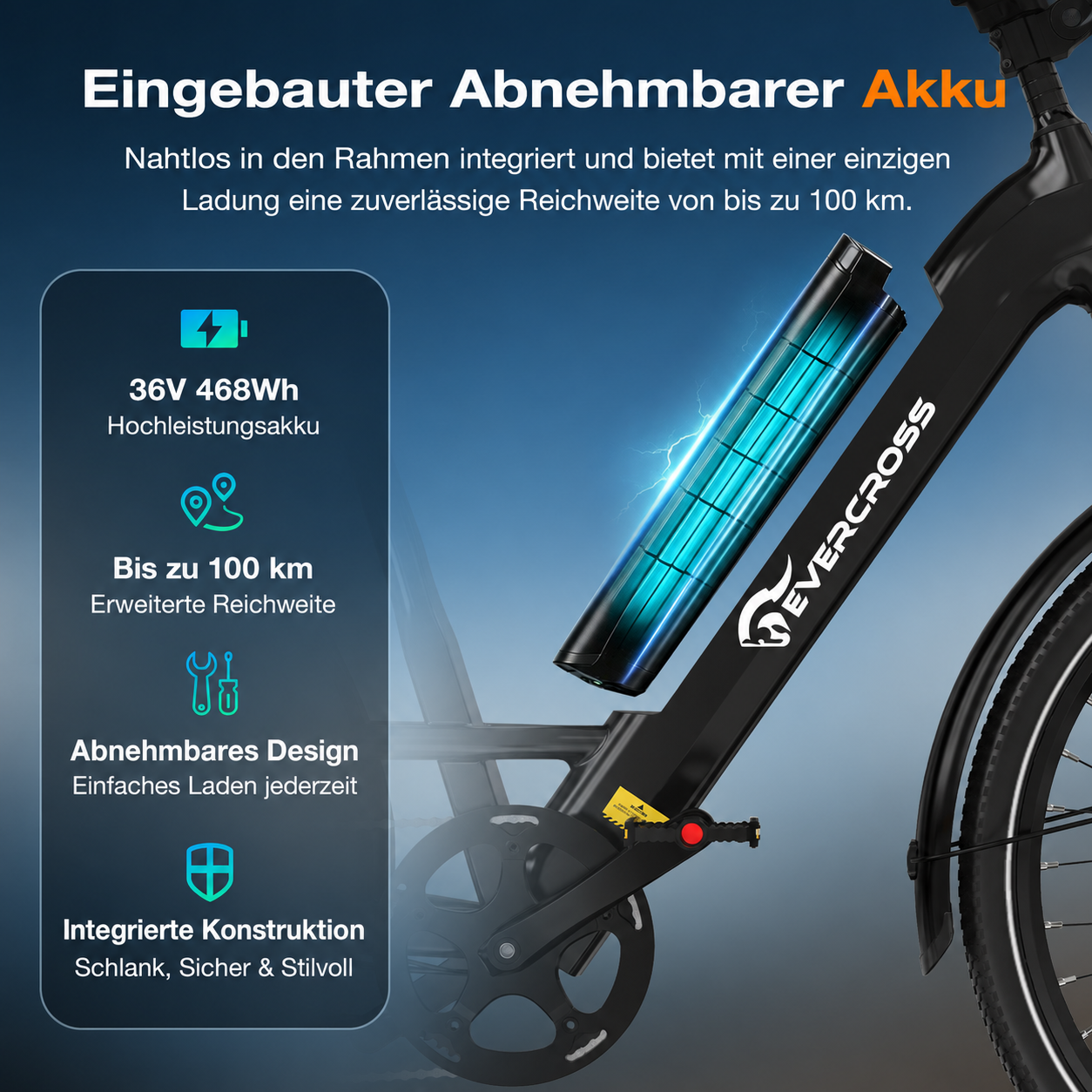 EVERCROSS EK25 Adult Electric Bicycle
