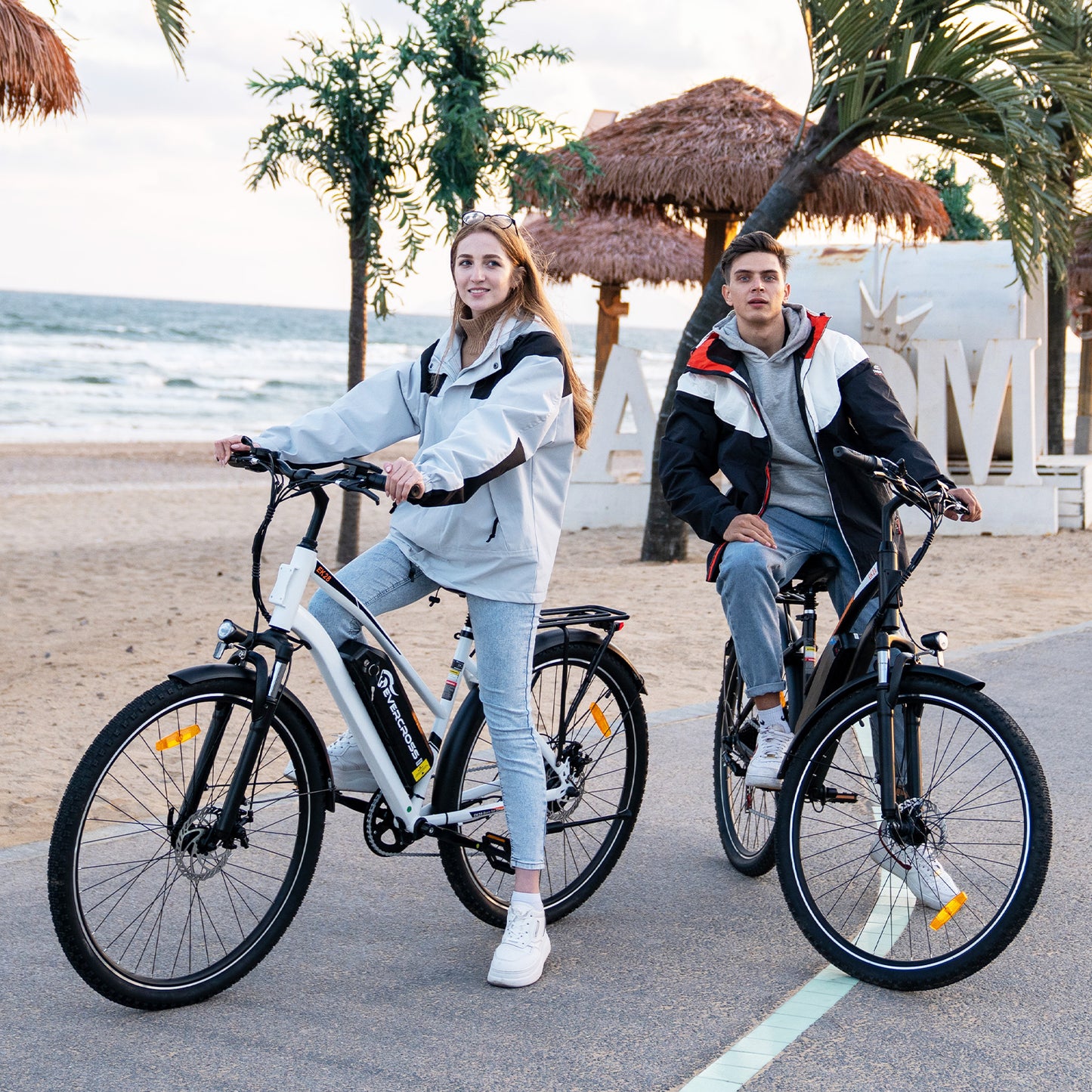 Bicicleta eléctrica EVERCROSS 28 con neumáticos de 28 pulgadas - APP