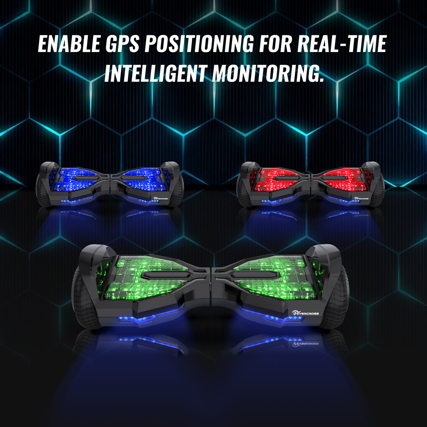 EVERCOSS EV2 Hoverboard, 6.5 Pulgadas Hoverboard Automatic Balancing with Bluetooth