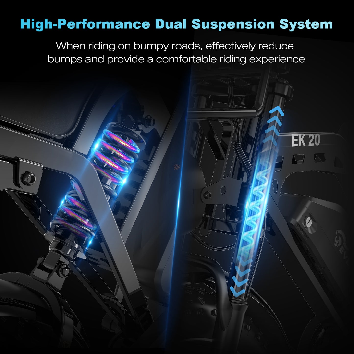 Bicicletta elettrica per pneumatici grassi EVERCROSS EK20