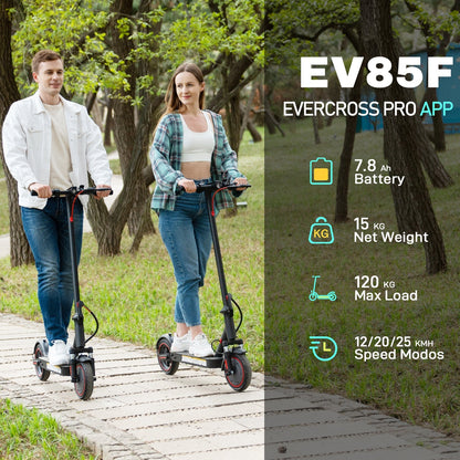 Scooter elettrico EVERCROSS EV85F, motore da 350 W, fino a 19 miglia orarie e 19 miglia