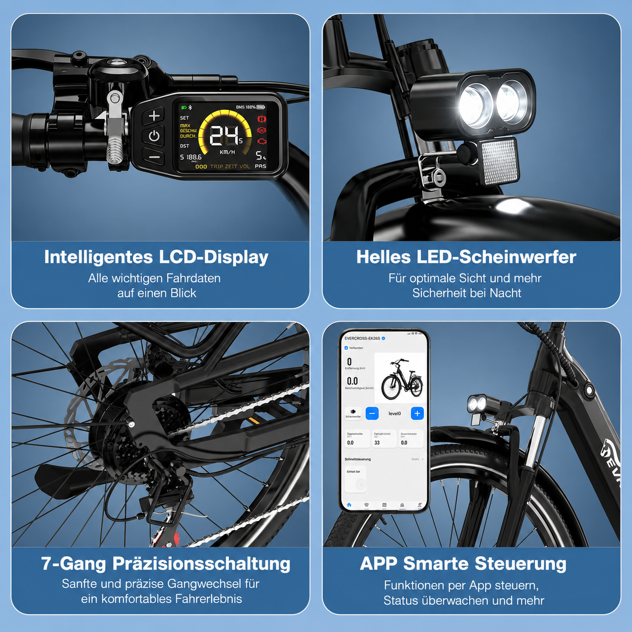 EVERCROSS EK25 Adult Electric Bicycle
