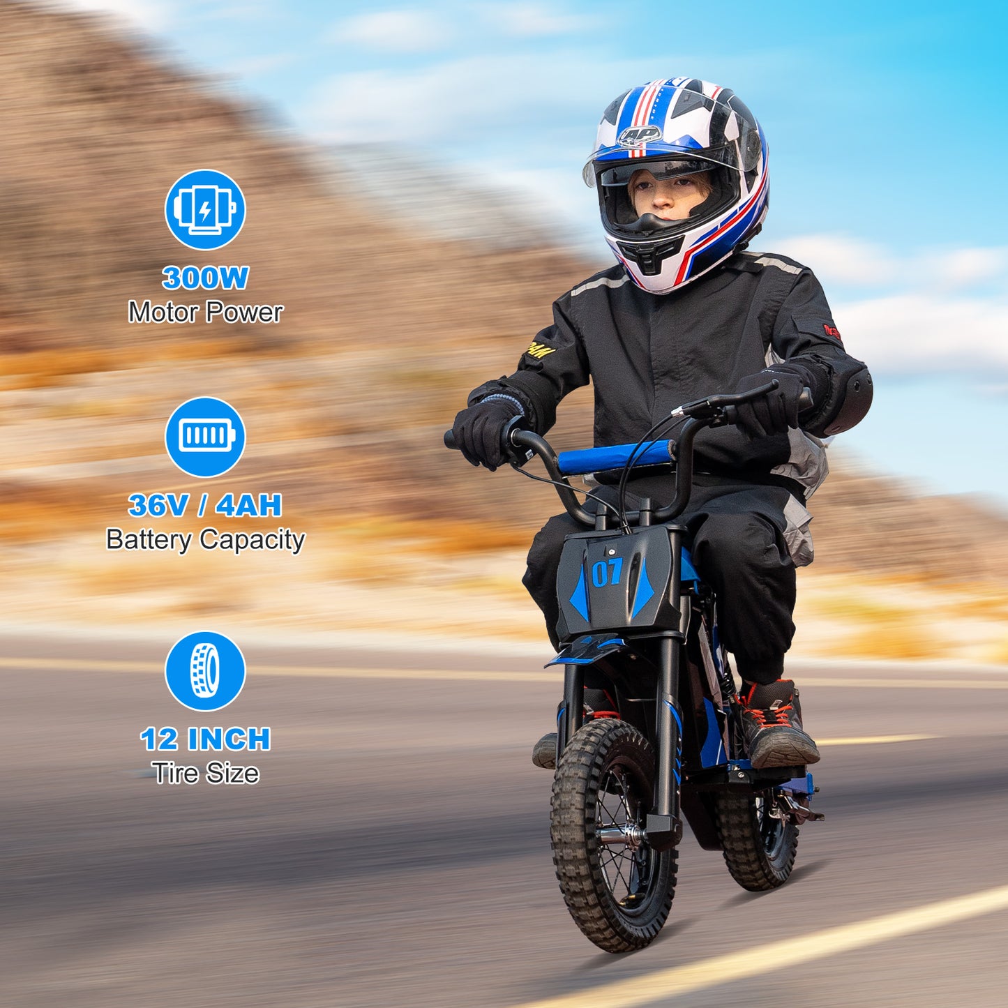 Moto électrique pour enfants EVERCROSS EV12M