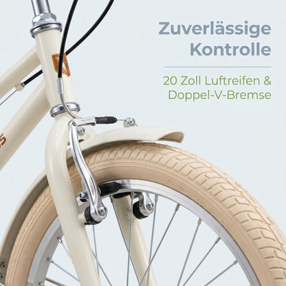 EVERCROSS EM2 20-Inch Kids Bike, Retro Bicycle for Children Ages 6+