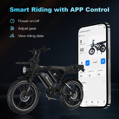 Bicicletta elettrica per pneumatici grassi EVERCROSS EK20