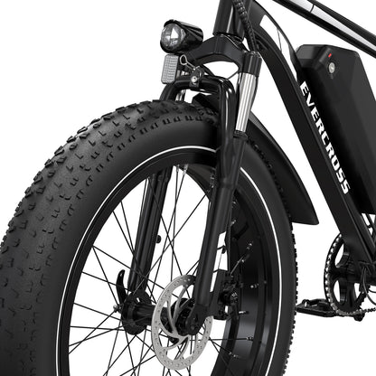 Evercross EK15S Bicicleta eléctrica de neumáticos anchos