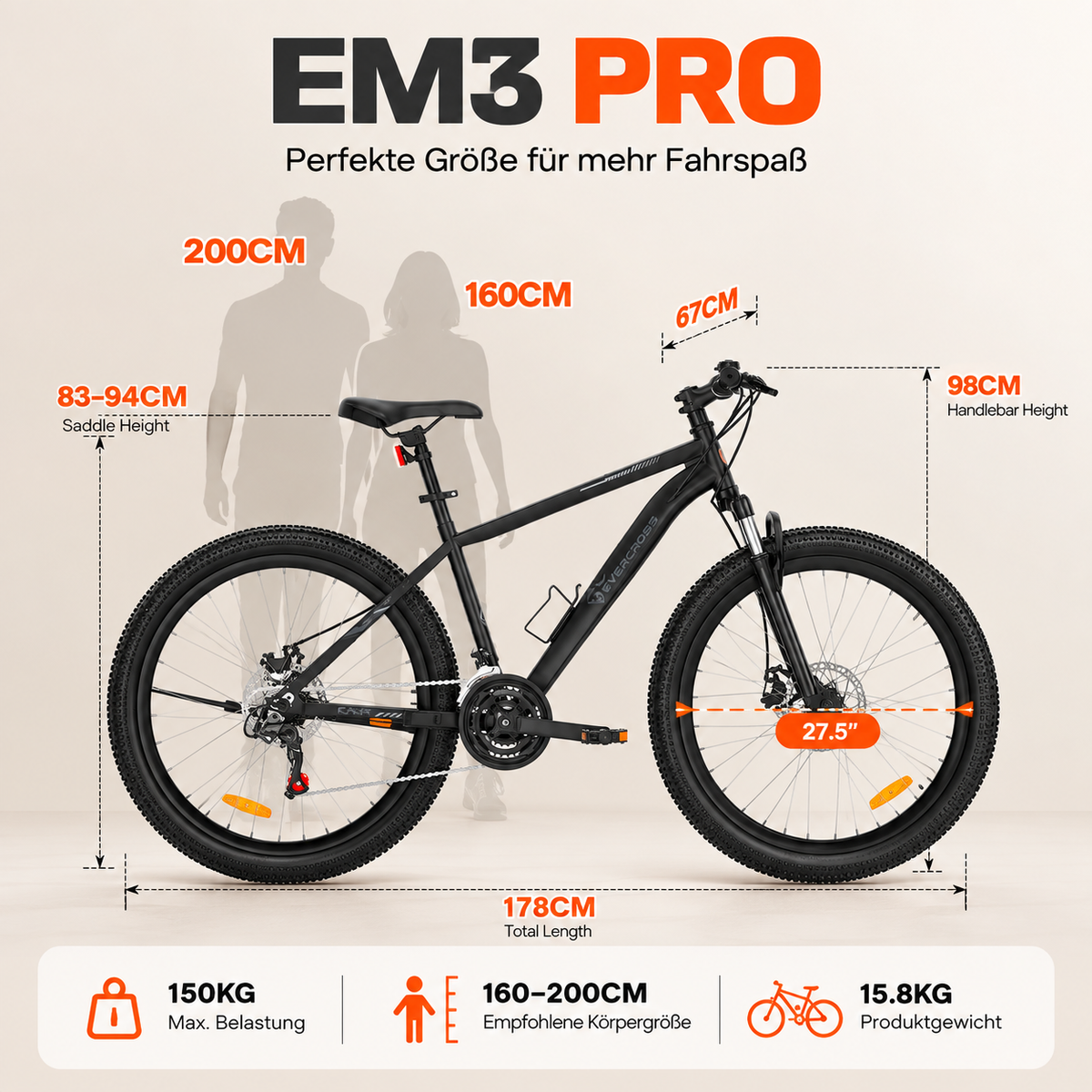 Evercross EM3 mountainbike