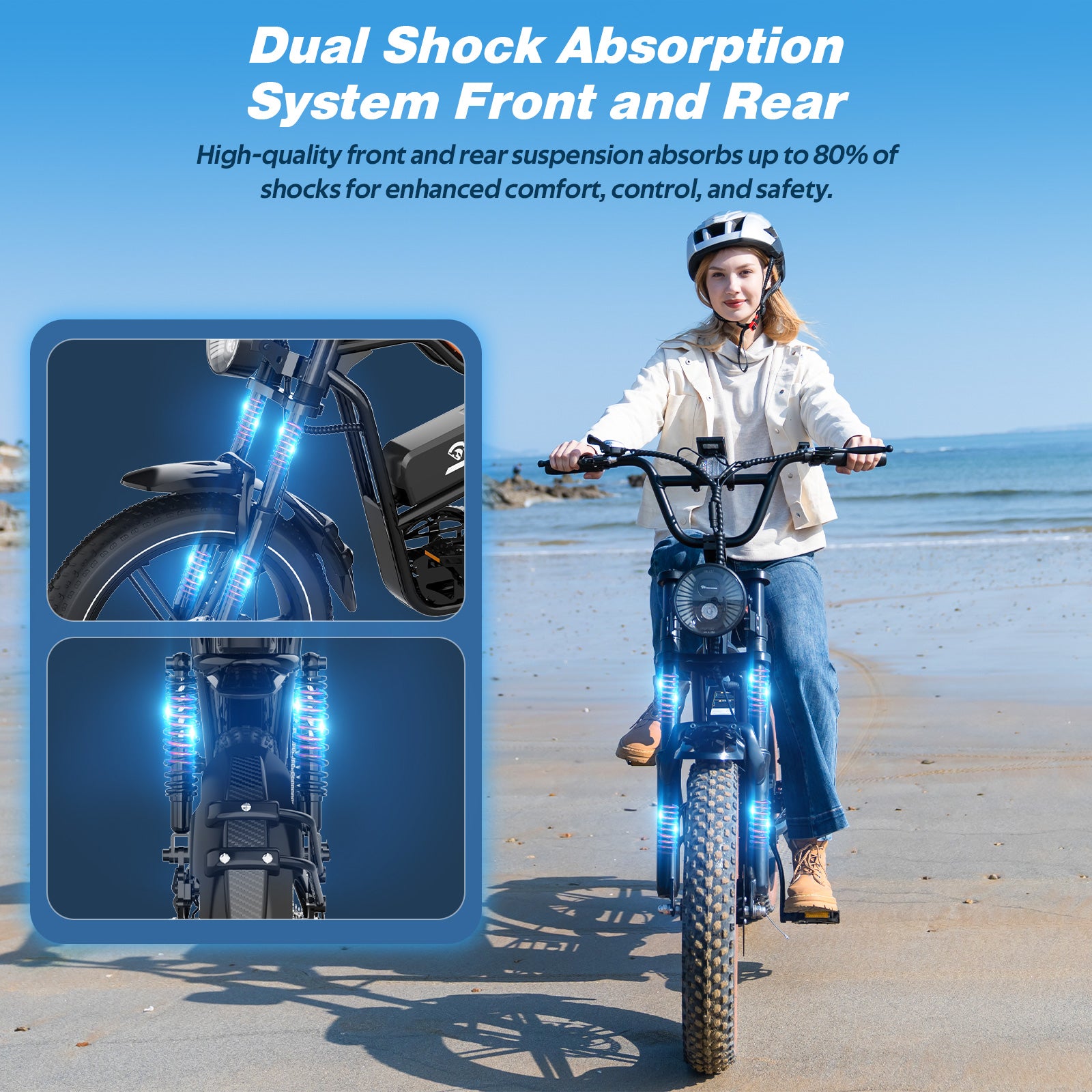 EVERCROSS EK30 Powerful Electric Bike for Adults-Upgrade