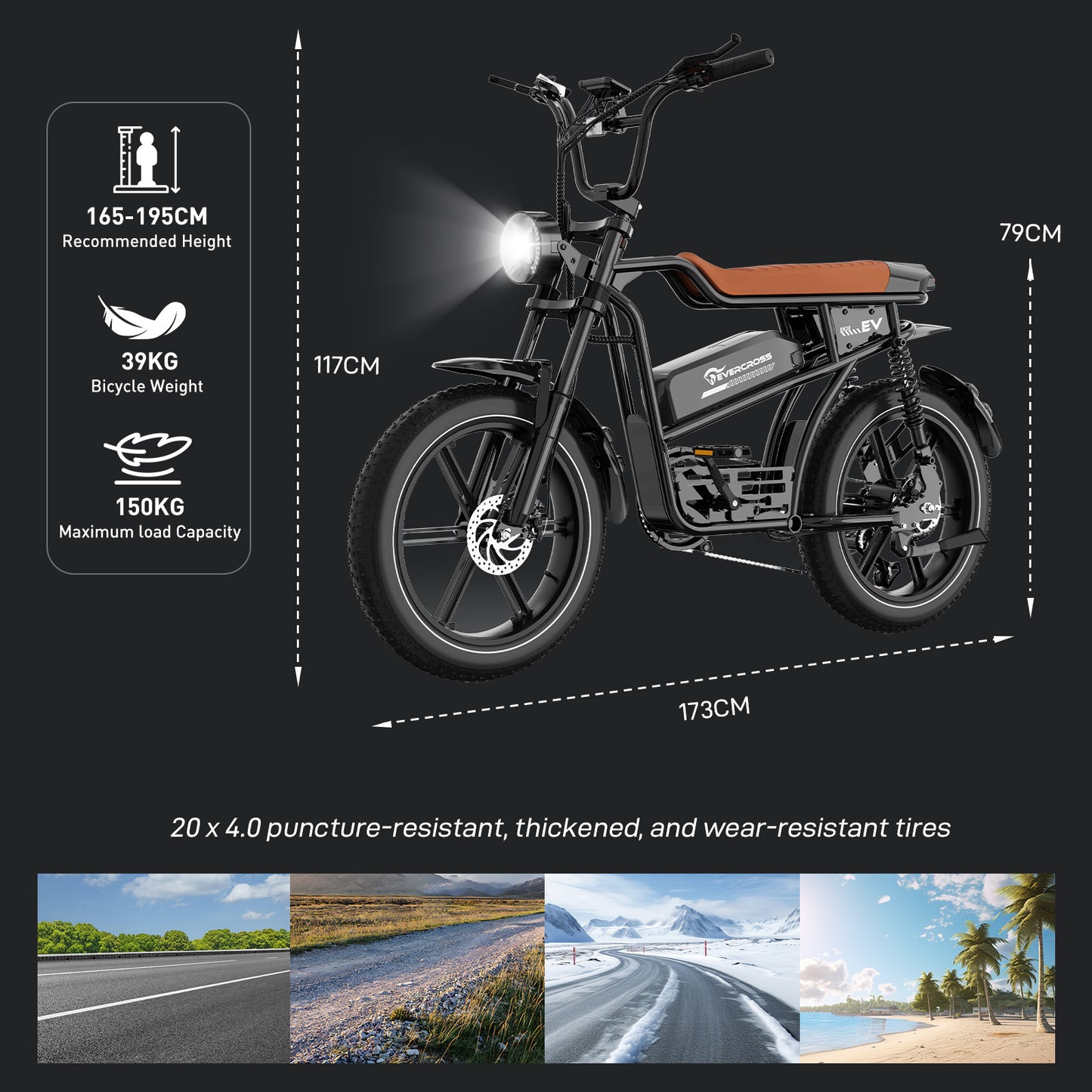 EVERCROSS EK30 Powerful Electric Bike for Adults-Upgrade