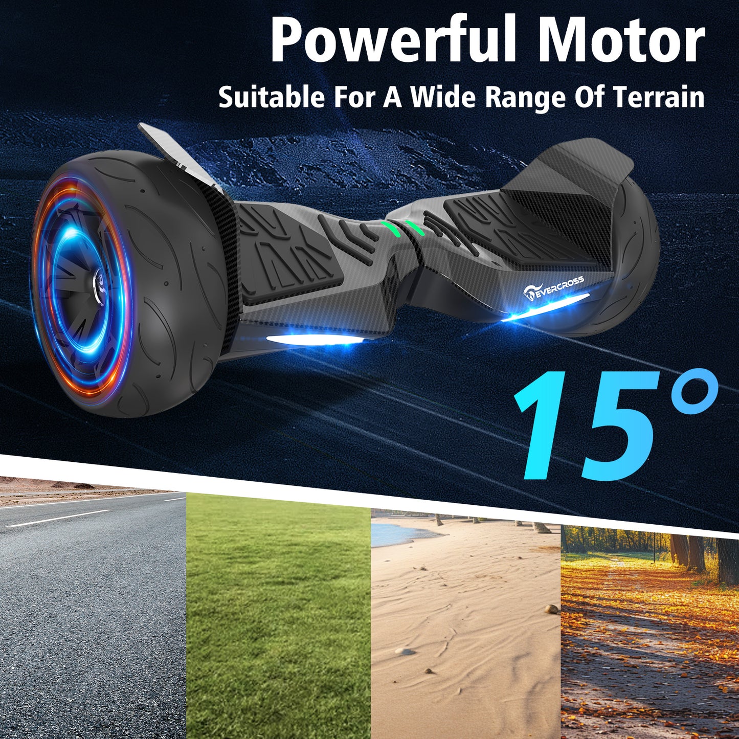 EVERCROSS EV5 Hoverboard da 8,5", scooter elettrico fuoristrada autobilanciato 