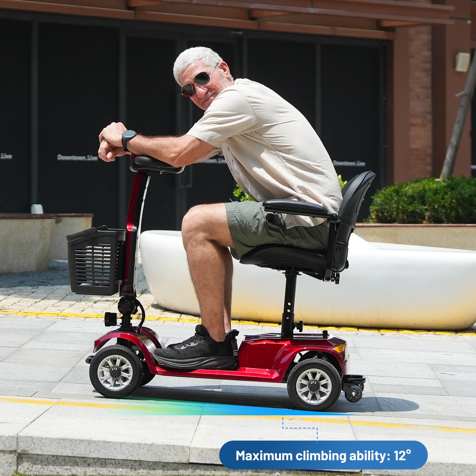 EVERCROSS L6 4-Wheel Foldable Electric Mobility Scooter