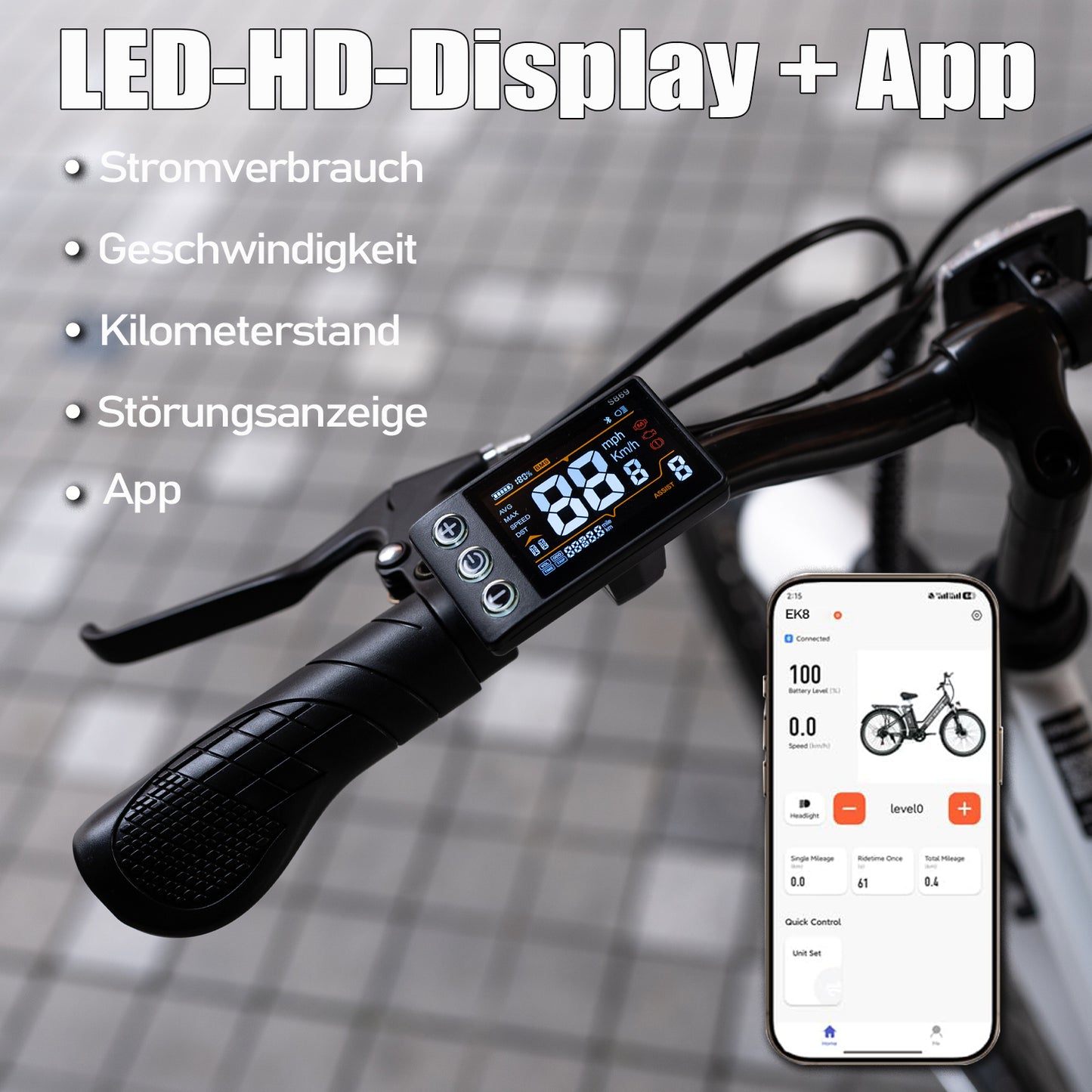 Bicicleta eléctrica EVERCROSS EK8