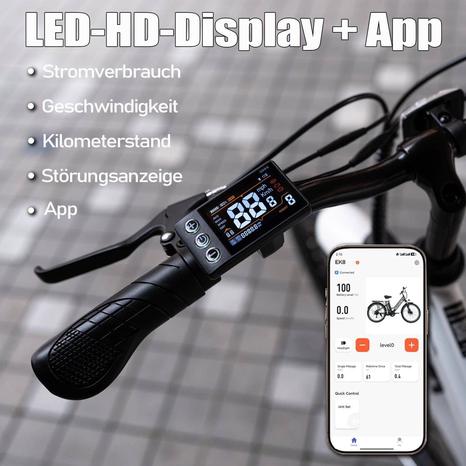 Bicicleta eléctrica EVERCROSS EK8