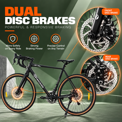 Vélo de montagne adulte EVERCROSS EM8, vélo tout terrain