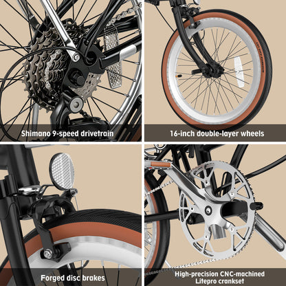 EVERCROSS EM6 16 inch vouwfiets