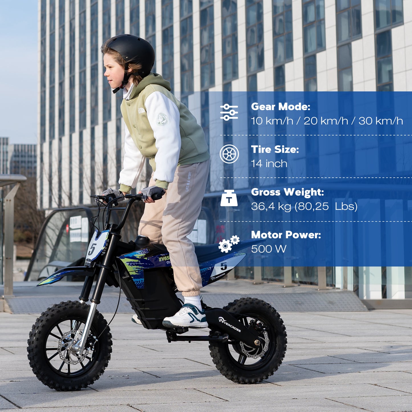 EVERCROSS EV65M Electric Off-Road Motorcycle for ages 15 and up