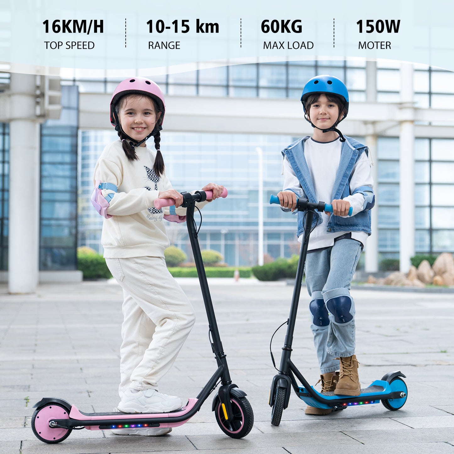Patinete infantil EVERCOSS E6 de 3 a 12 años