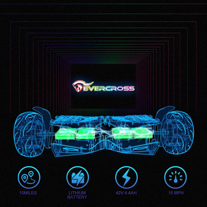 EVERCROSS EV5 Hoverboard de 8.5", Patinete Eléctrico Todoterreno Autoequilibrado