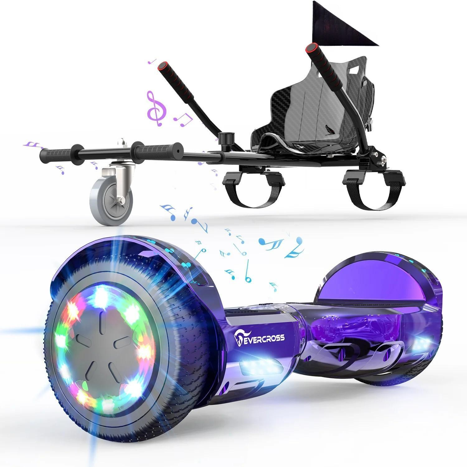 EVERCROSS XP10 Hoverboard, 6.5 Inch Self Balancing Scooter with Seat