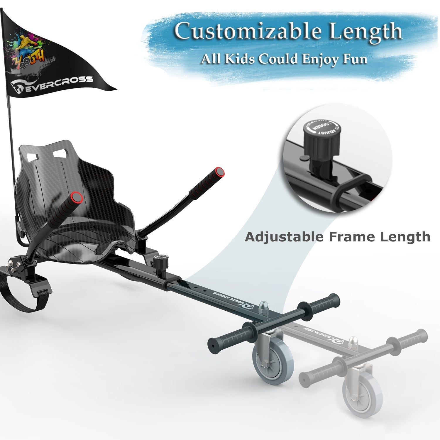 EVERCROSS Accesorio de asiento hoverboard, adecuado para niños y adultos