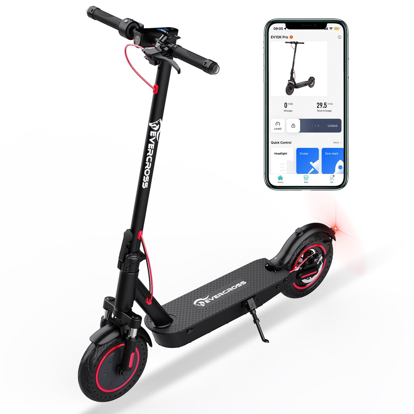 EVERCROSS Wyświetlacz LED Zamiennik na desce rozdzielczej dla EV10K PRO Electric Scooter
