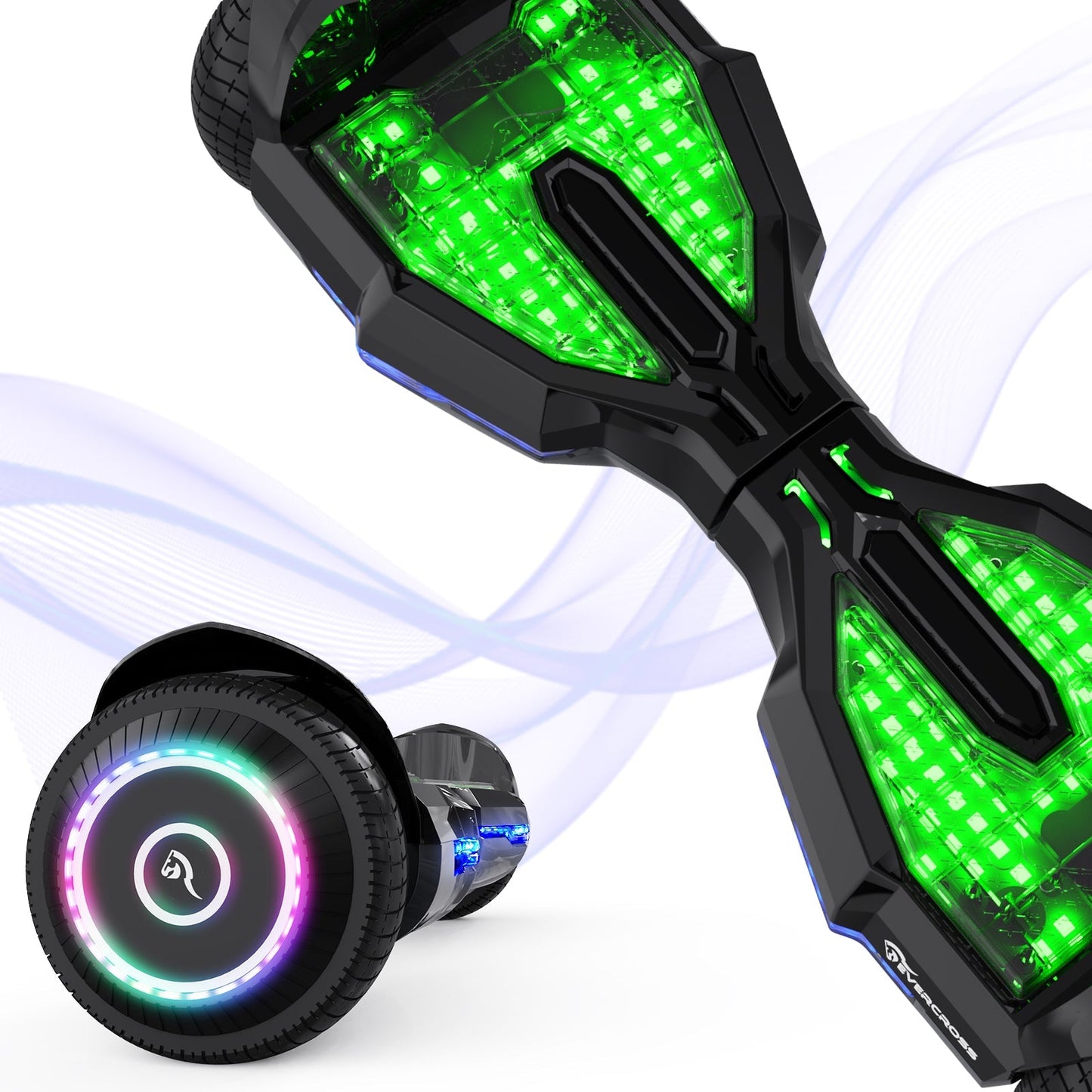 EVERCOSS EV2 Hoverboard, 6.5 Pulgadas Hoverboard Automatic Balancing with Bluetooth