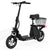 EVERCROSS ES2 Electric Bike, Electric Scooter Adults with 36V 10.4Ah Battery E-Scooter Easily Foldable for 12 Inch Pneumatic Tires and Shopping Basket