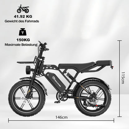 Bicicletta elettrica per pneumatici grassi EVERCROSS EK20