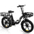 EVERCROSS EK6 Foldable Electric Bicycles with 20" x 4.0 Fat Tire